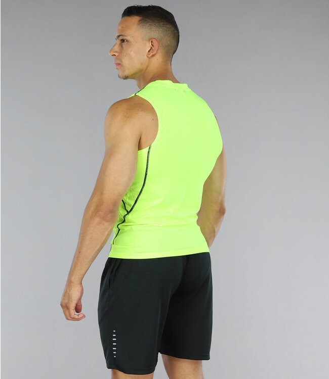 Neon Gele Heren Sport Tank Top