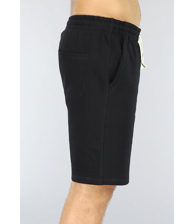 NEW1407 Zwarte Heren Jogger Short