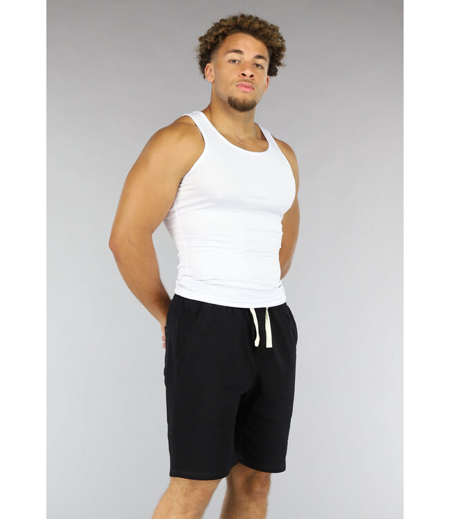 Zwarte Heren Jogger Short