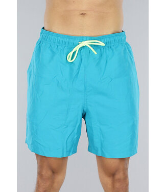 Effen Turquoise Heren Zwembroek