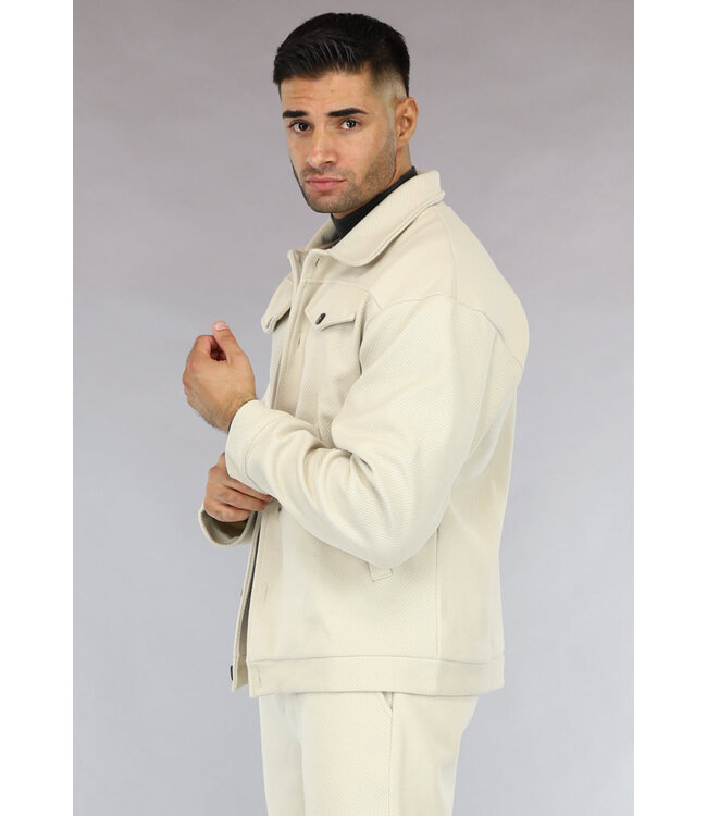 Beige Pantalon Two Piece voor Heren