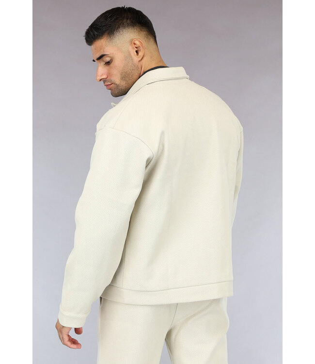 Beige Pantalon Two Piece voor Heren