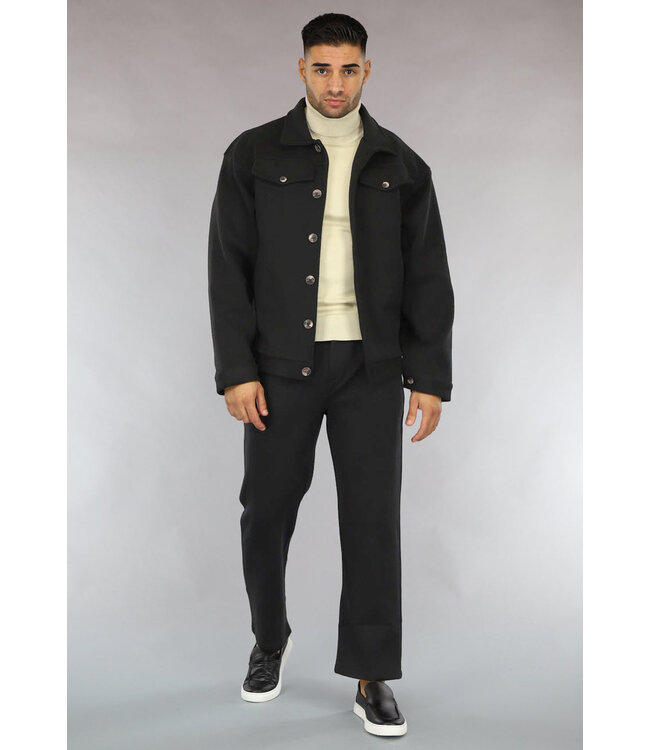 Nette Zwarte Pantalon Two Piece voor Heren