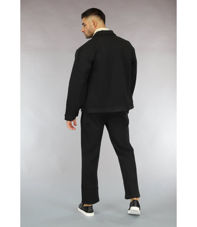 NEW0610 Nette Zwarte Pantalon Two Piece voor Heren