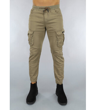 NEW0610 Bruine Heren Utility Cargo Broek