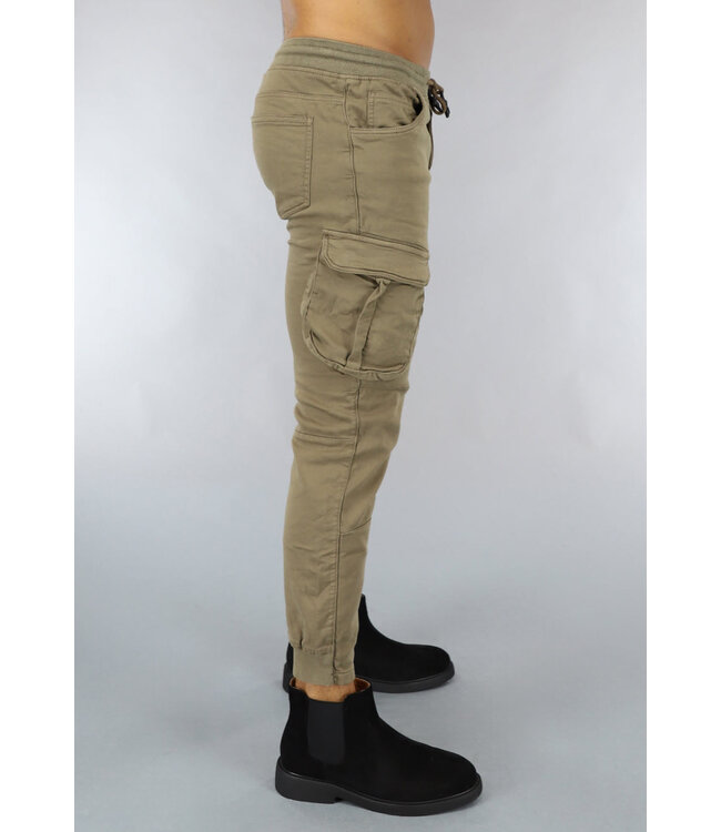 Bruine Heren Utility Cargo Broek