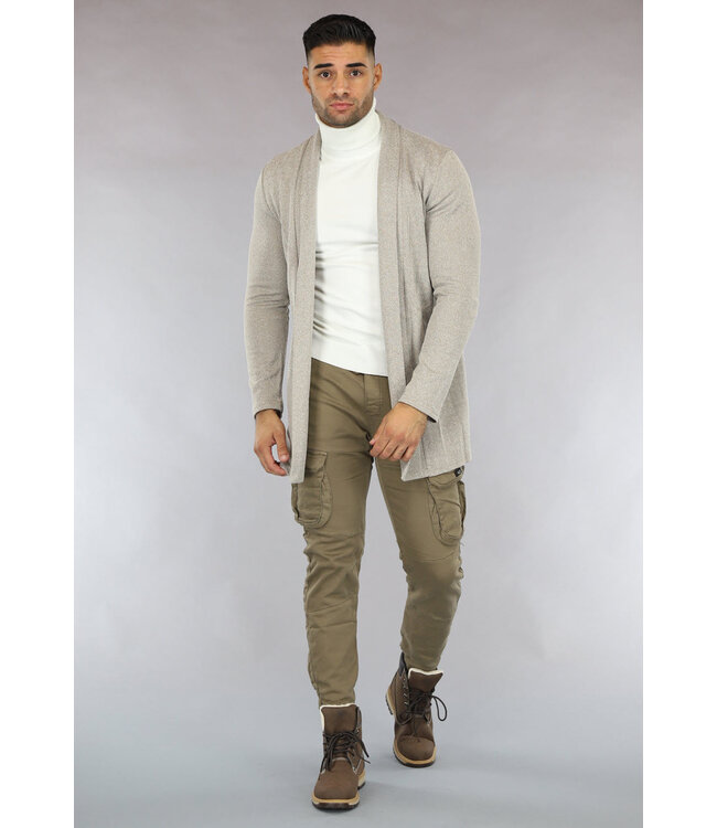 Bruine Heren Utility Cargo Broek
