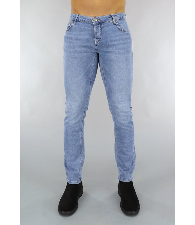 Basic Blauwe Heren Spijkerbroek