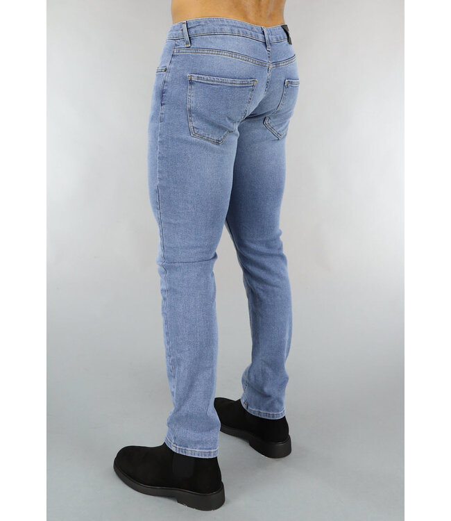 Basic Blauwe Heren Spijkerbroek