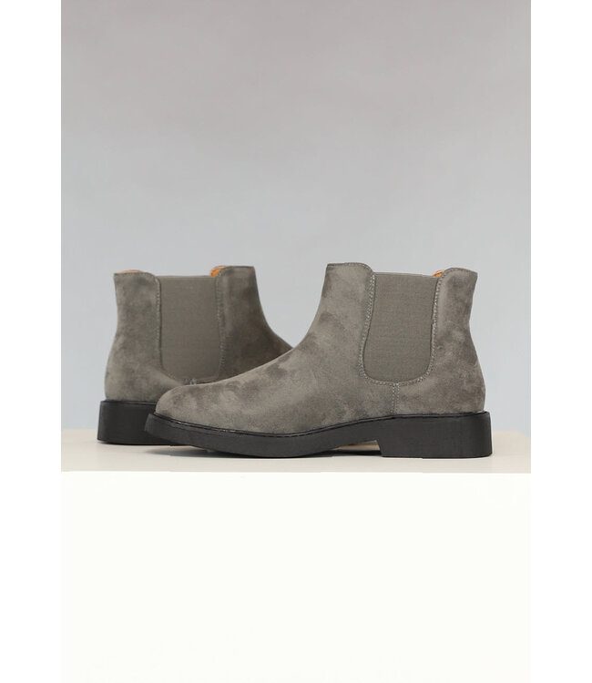 !OP=OP Heren Chelsea Boots Antraciet