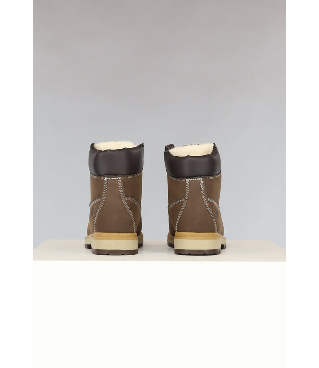 Grove Hoge Heren Boots in Bruin