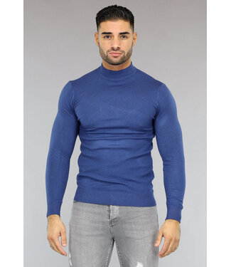 !OP=OP Blauwe Mannen Turtleneck Trui