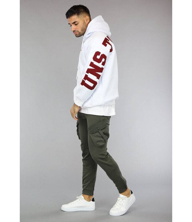 Witte Heren Hoodie met Unstoppable Tekst