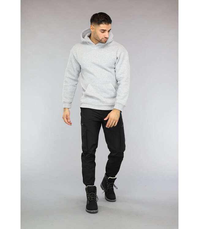 Basic Grijze Hoodie
