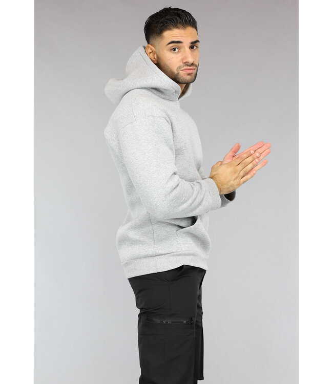 Basic Grijze Hoodie