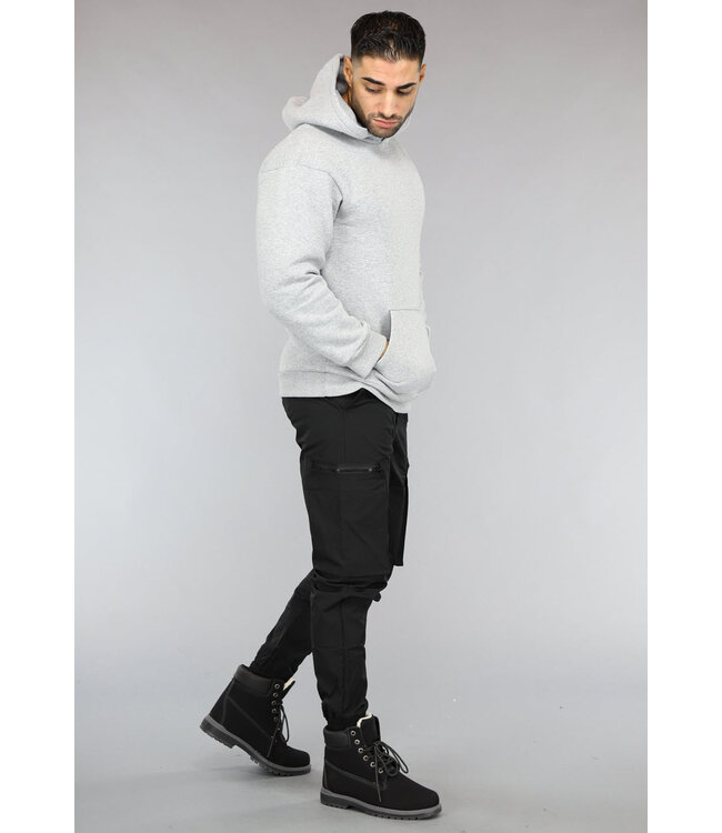 Basic Grijze Hoodie