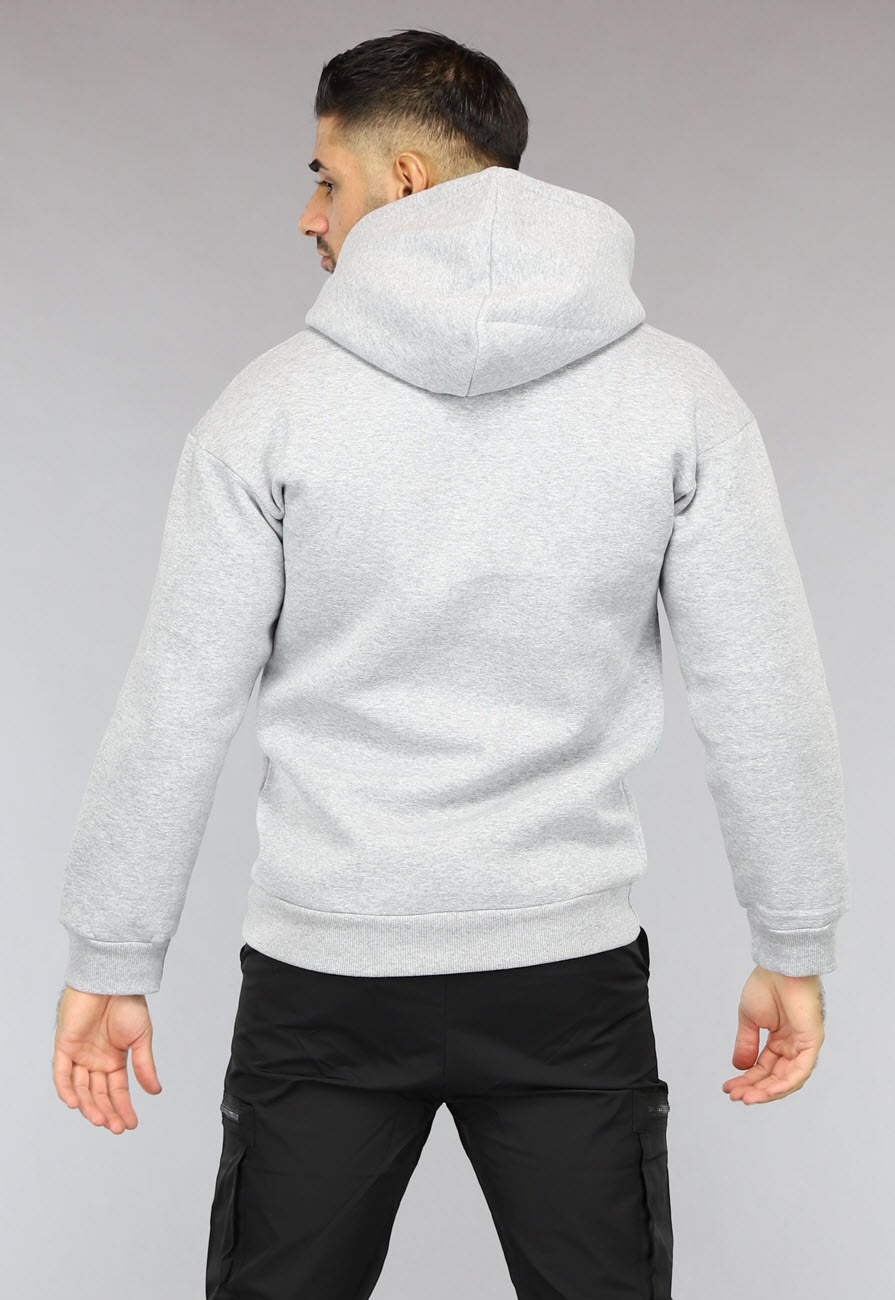 grijze hoodie