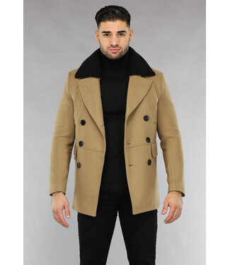 NEW1011 Bruine Heren Trenchcoat Najaar Jas