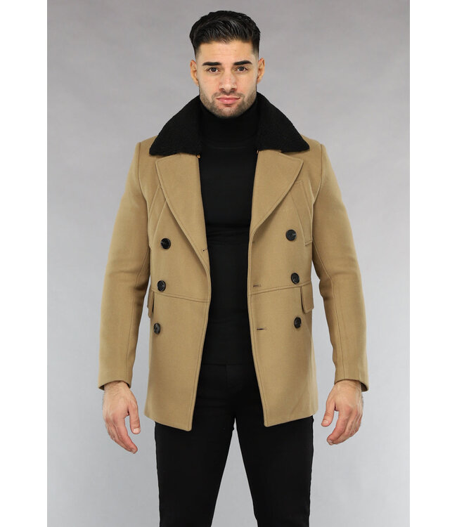 Bruine Heren Trenchcoat Najaar Jas