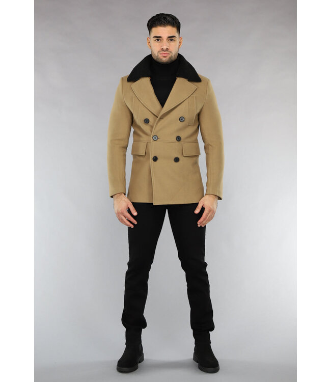 Bruine Heren Trenchcoat Najaar Jas