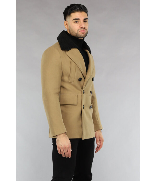 Bruine Heren Trenchcoat Najaar Jas