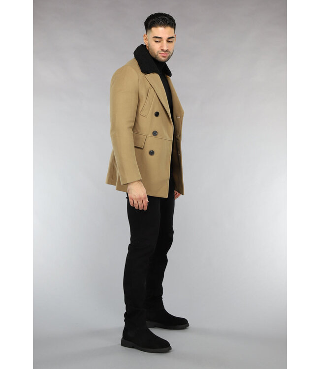 Bruine Heren Trenchcoat Najaar Jas