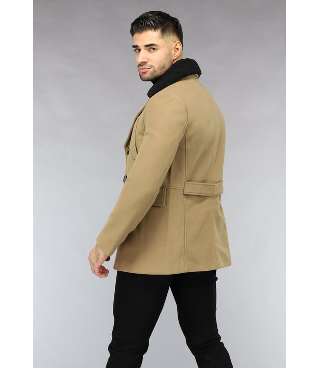 Bruine Heren Trenchcoat Najaar Jas