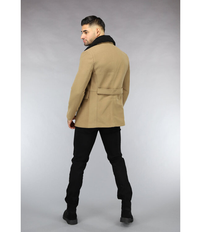 Bruine Heren Trenchcoat Najaar Jas