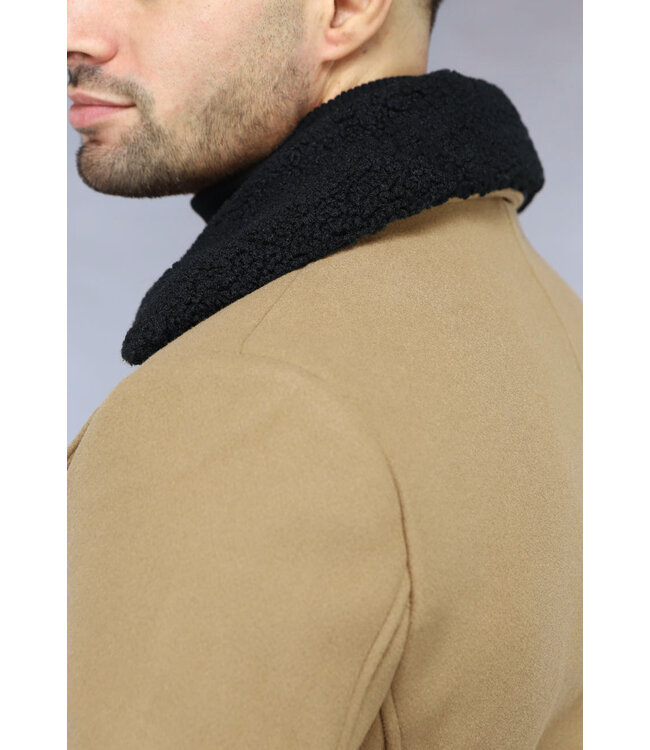 Bruine Heren Trenchcoat Najaar Jas