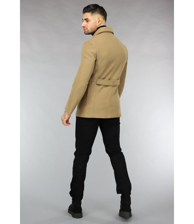 Bruine Heren Trenchcoat Najaar Jas