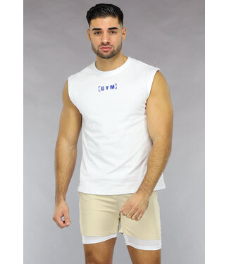 Witte Heren Sport Tank Top