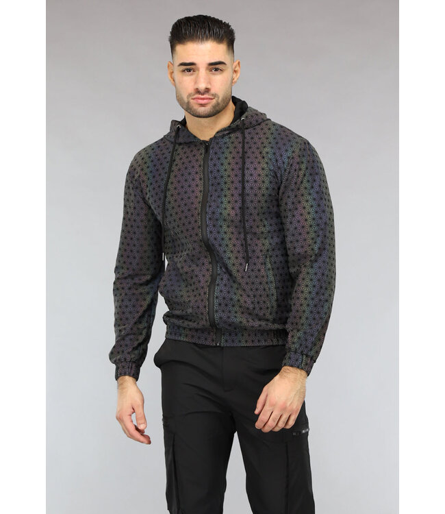 Reflecterende Heren Jas met Print