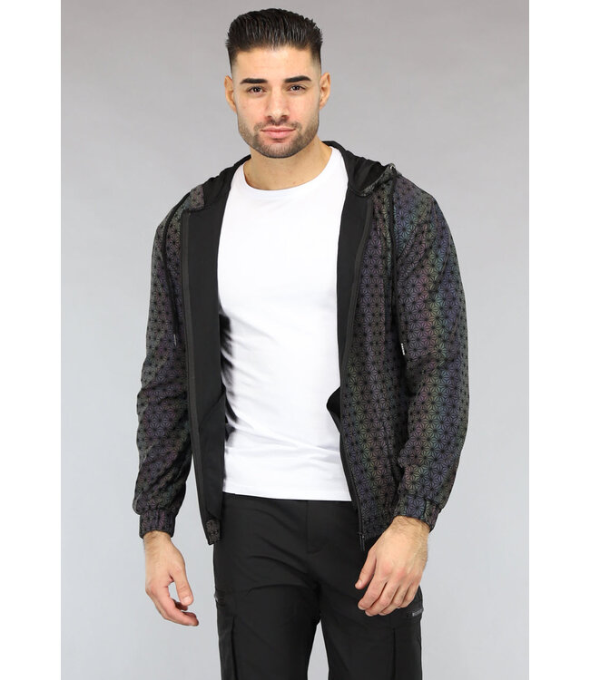 Reflecterende Heren Jas met Print