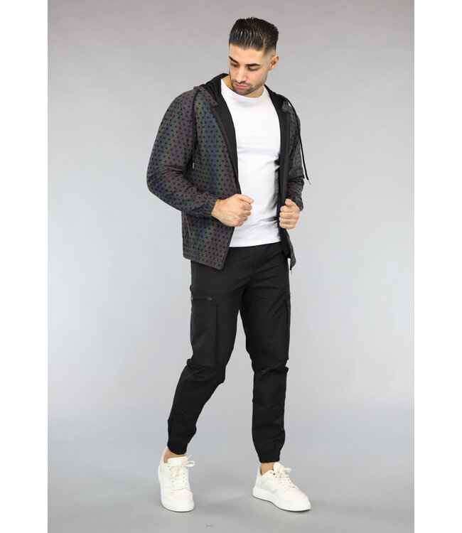 Reflecterende Heren Jas met Print