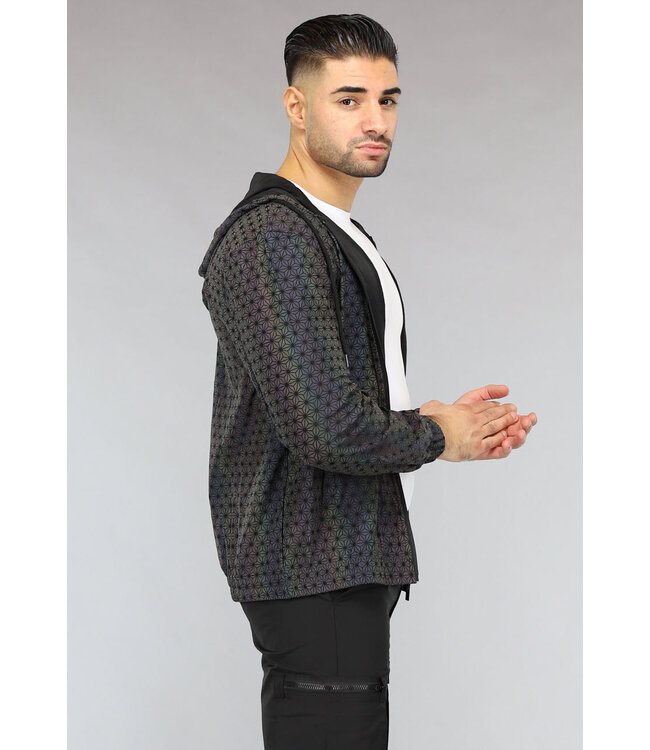 Reflecterende Heren Jas met Print