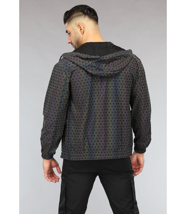 Reflecterende Heren Jas met Print