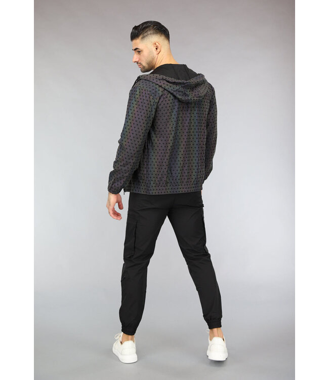 Reflecterende Heren Jas met Print