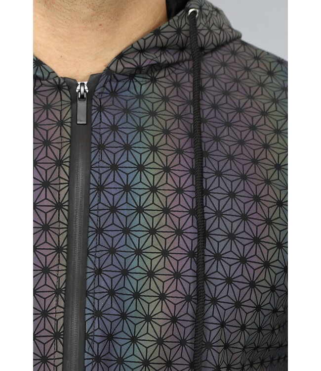 Reflecterende Heren Jas met Print