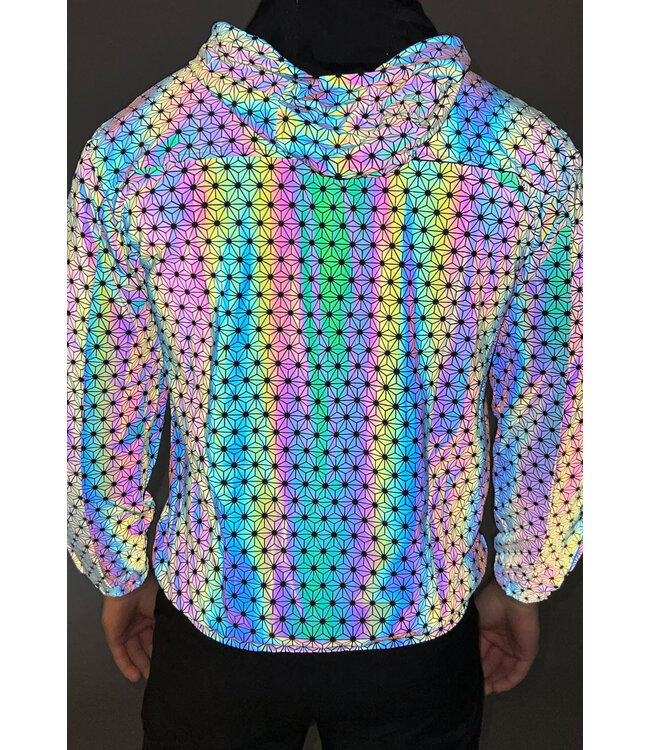 Reflecterende Heren Jas met Print