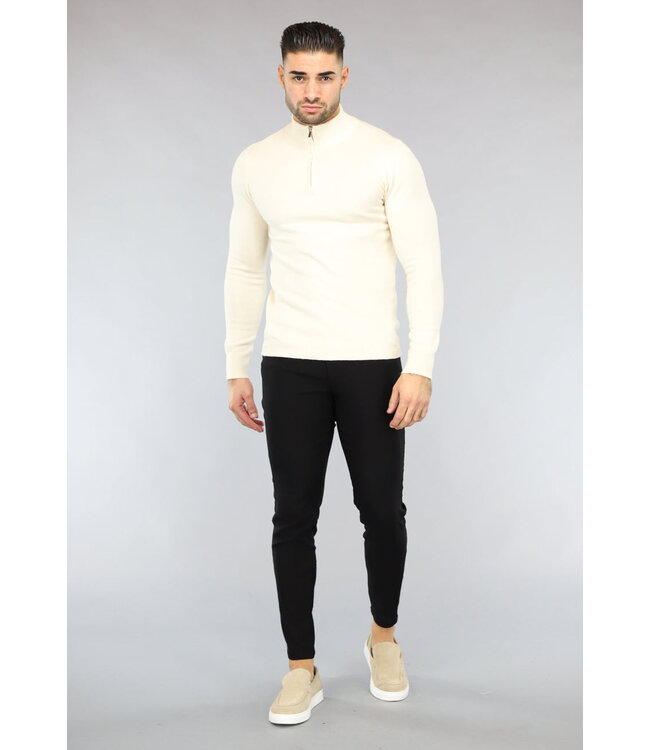 Zwarte Heren Pantalon met Sierzakken