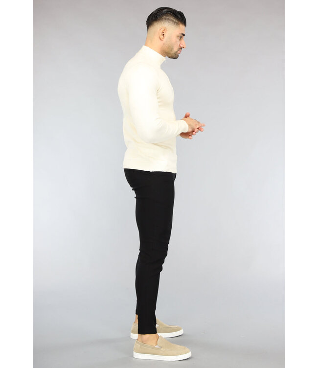 Zwarte Heren Pantalon met Sierzakken