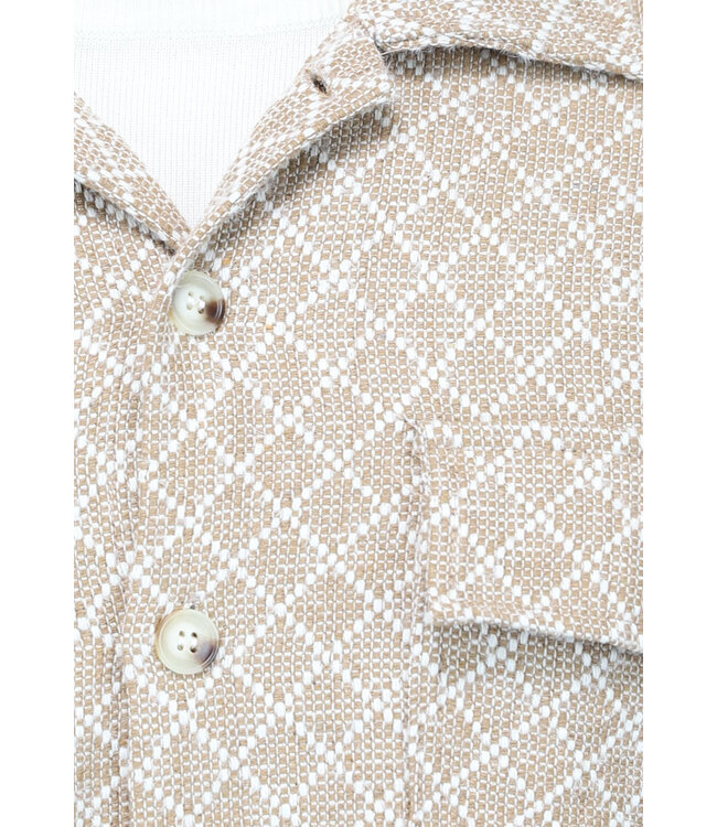 Beige Heren Print Vest