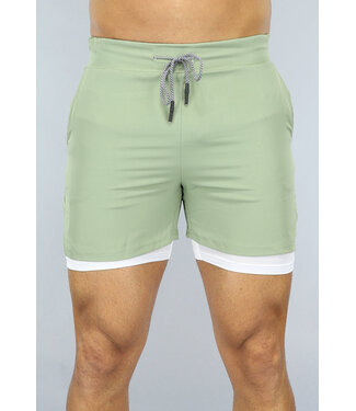 Groene Sport Short voor Heren