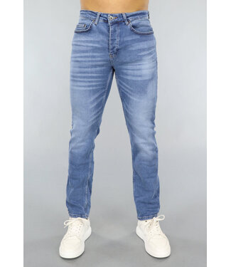 Basic Blauwe Heren Spijkerbroek