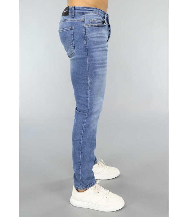 Basic Blauwe Heren Spijkerbroek