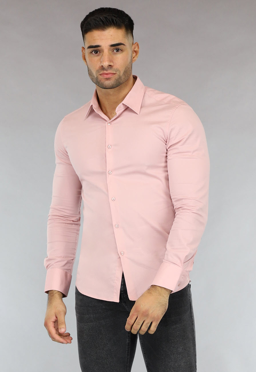Slim fit longsleeve heren new arrivals