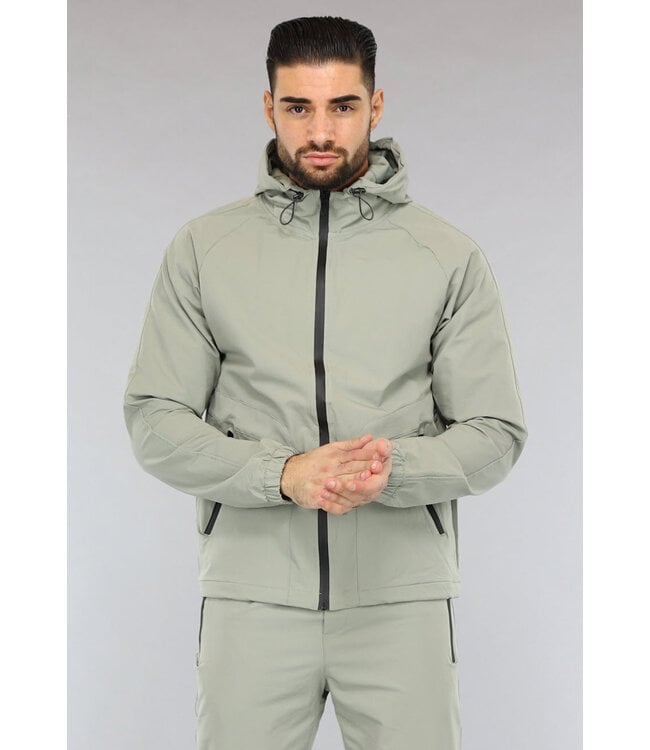 Casual Zachtgroen Effen Heren Tracksuit