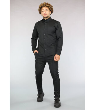 Zwarte Heren Pantalon Suit met Blouse