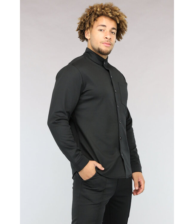 Zwarte Heren Pantalon Suit met Blouse