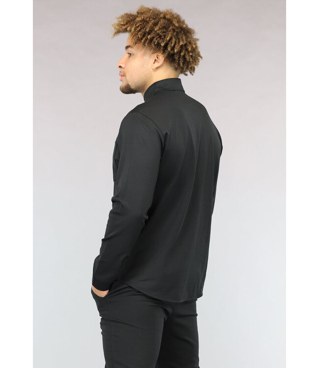 Zwarte Heren Pantalon Suit met Blouse